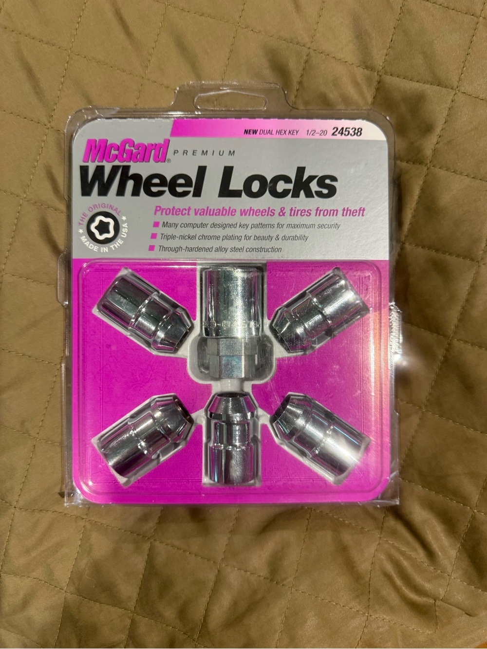 McGard Premium Wheel Locks - Chrome 1/2-20 model number 24538